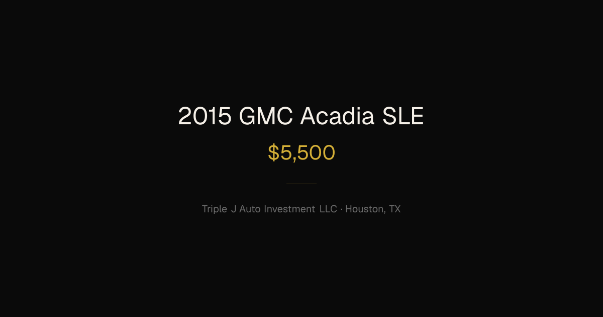 2015 GMC Acadia
