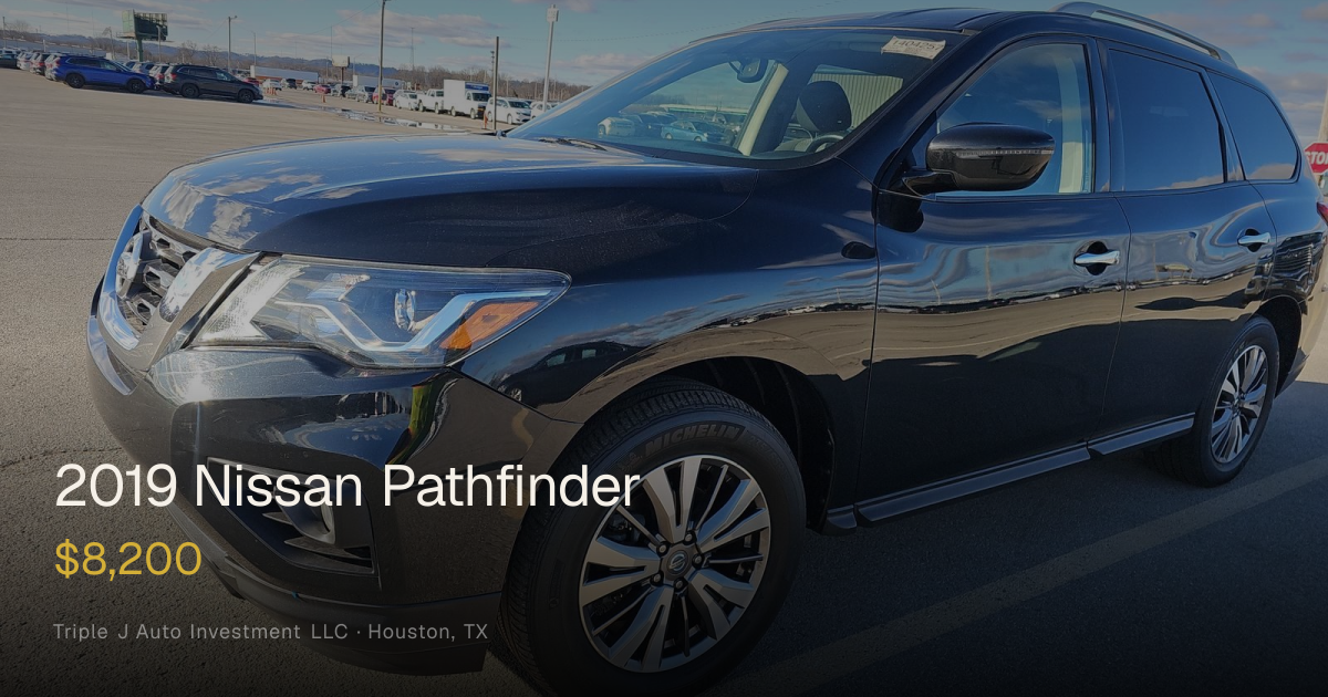 2019 Nissan Pathfinder